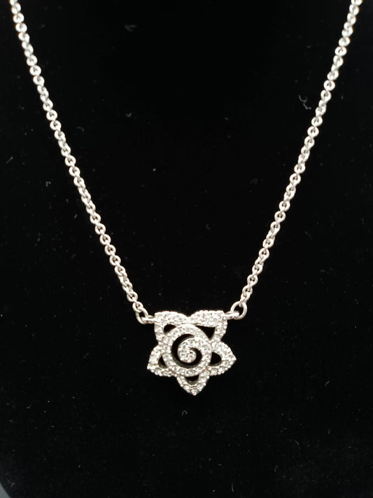 SWAROVSKI Suzy Levian Sterling Sliver White Necklace