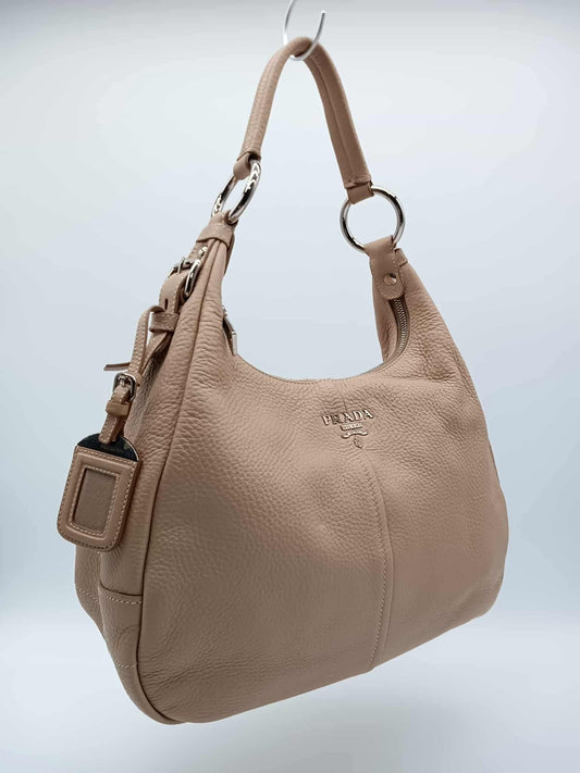 PRADA Vitello Daino Ring Hobo Bag