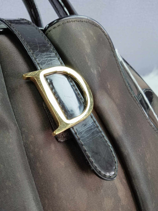 DIOR Double Saddle Bowler Bag