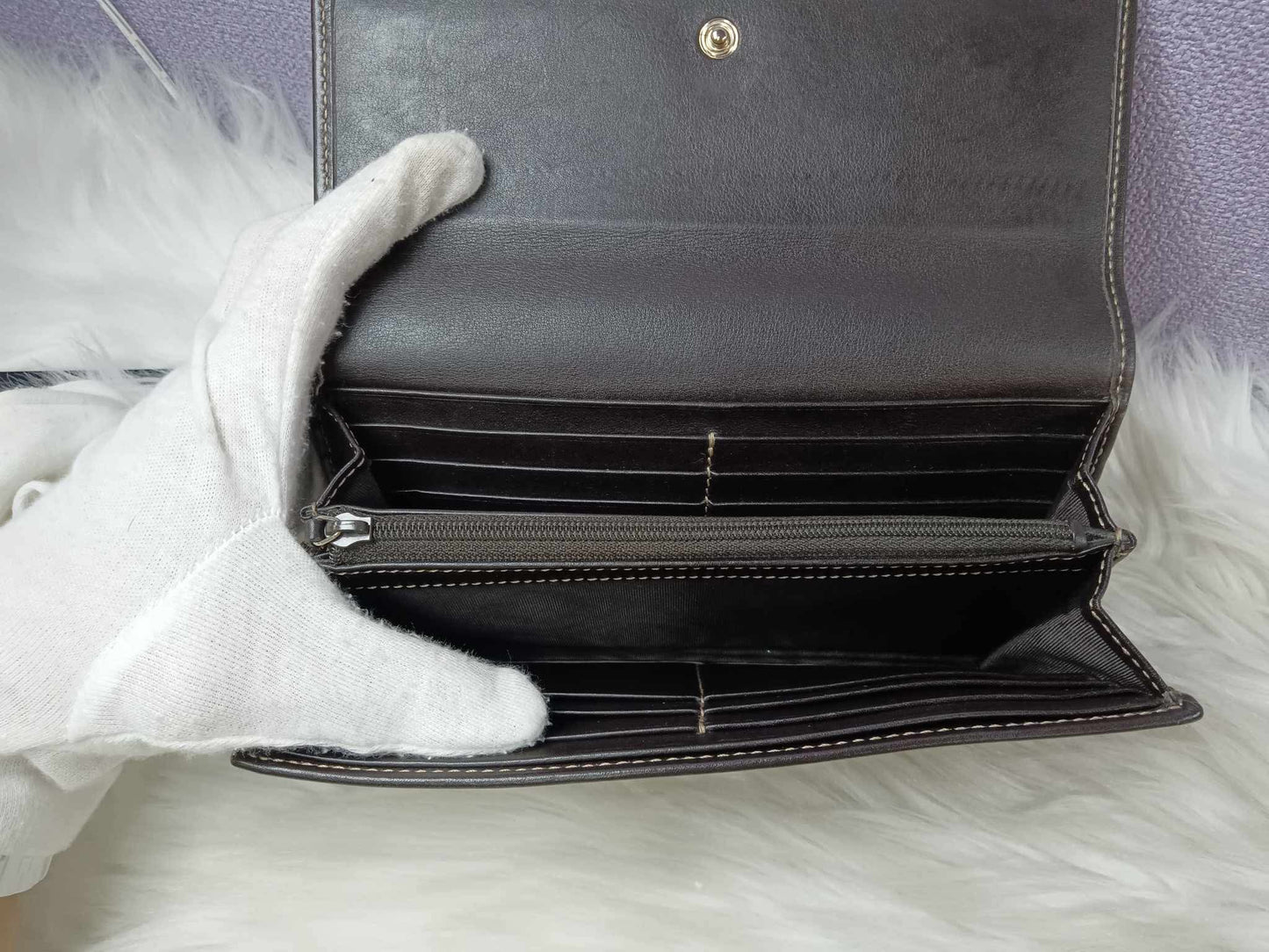 GUCCI Canvas Long Wallet