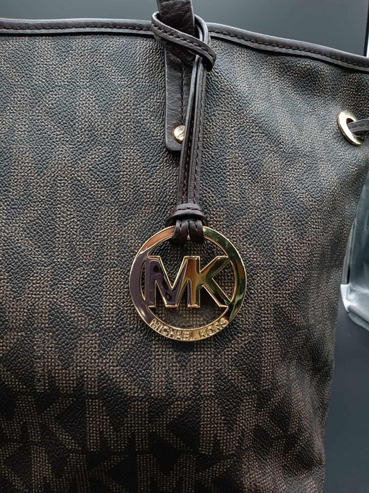 MICHAEL KORS Jet Set Reversible Snake Print Tote