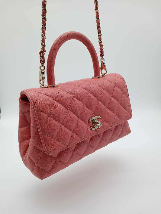 CHANEL Caviar Coco Top Handle