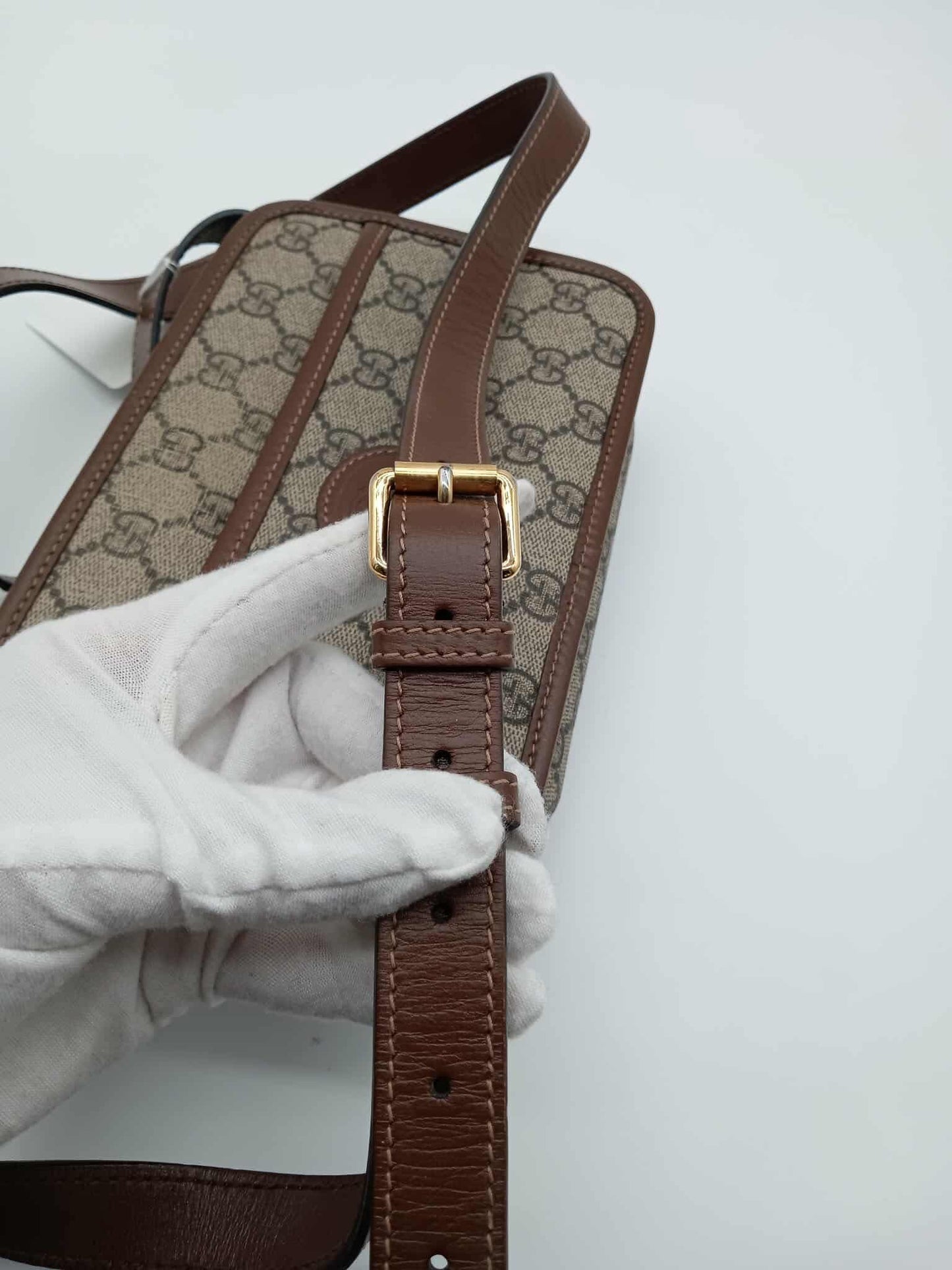 GUCCI Mini GG Supreme Camera Bag