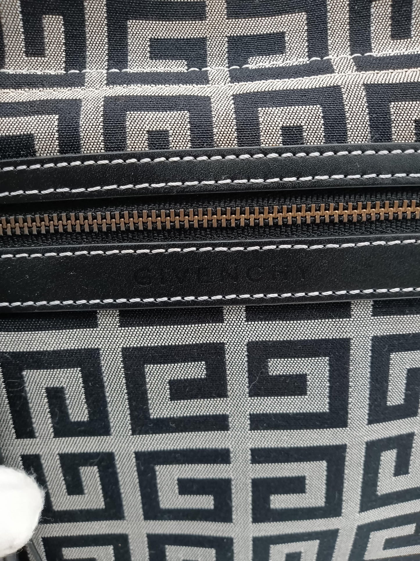 GIVENCHY Black Signature Canvas Vertical Tote