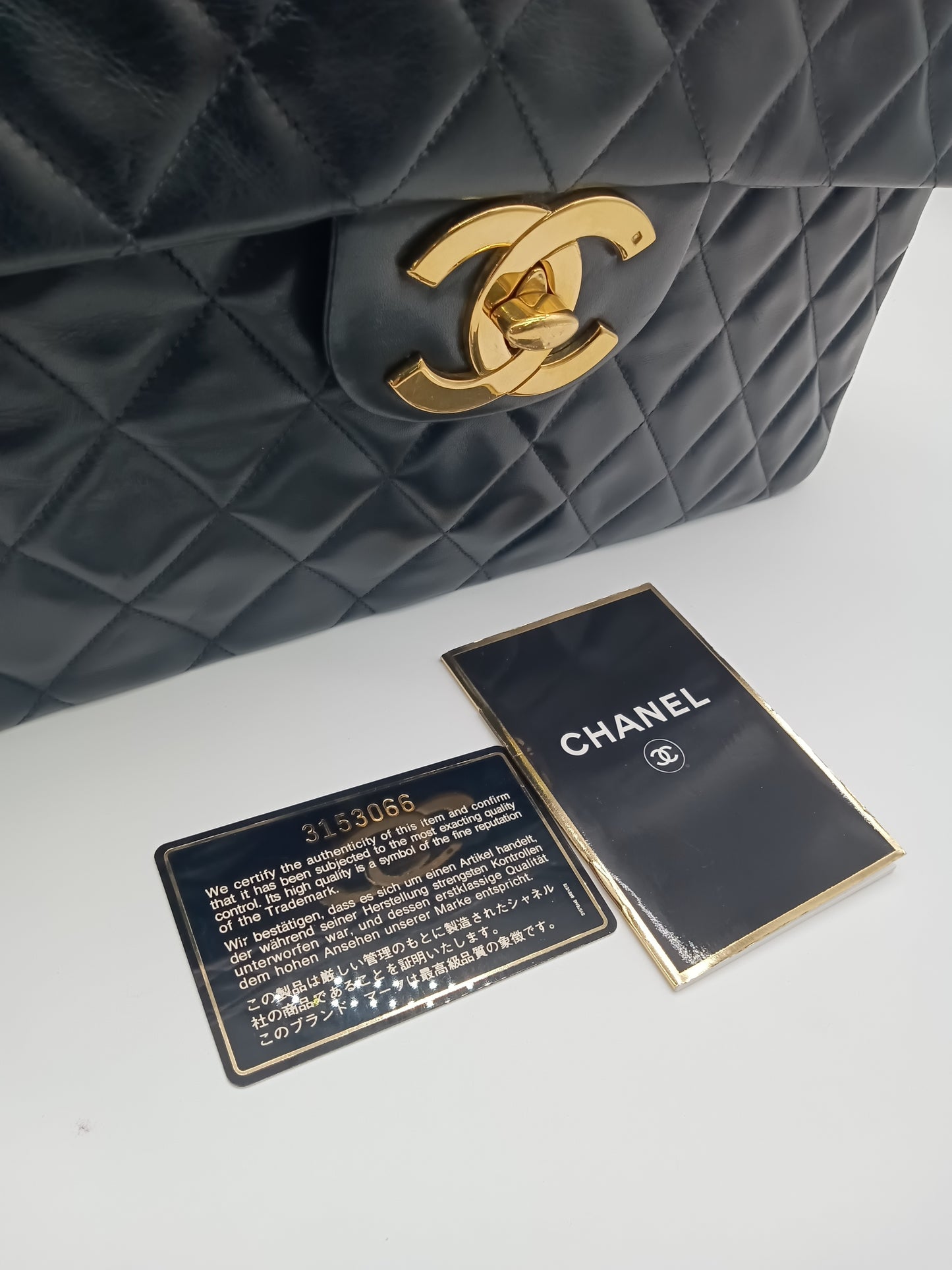 CHANEL Lambskin Maxi Flap