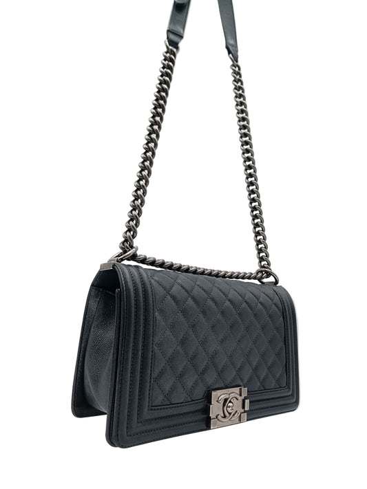 CHANEL Calfskin Quilted Leboy