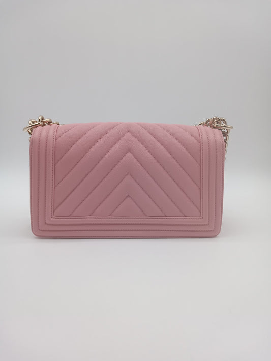 CHANEL Caviar Chevron Leboy