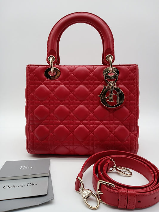 DIOR Lambskin Lady Dior Cannage