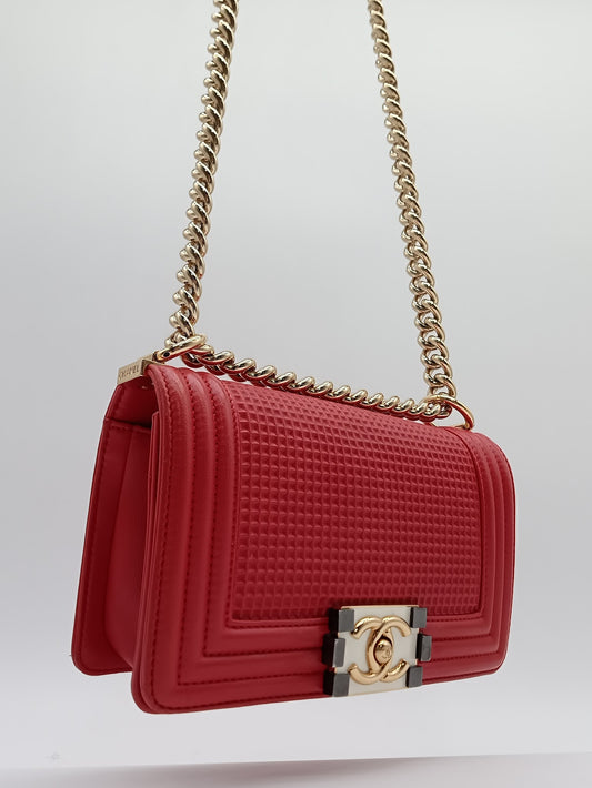 CHANEL Cube Embossed Leboy