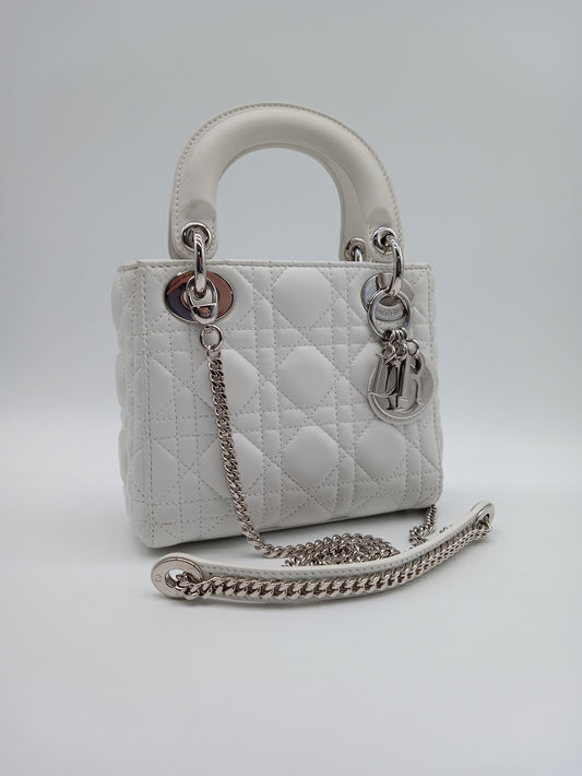 DIOR Lambskin Lady Dior Cannage Mini
