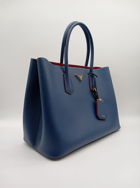 PRADA Saffiano Cuir Double Bag