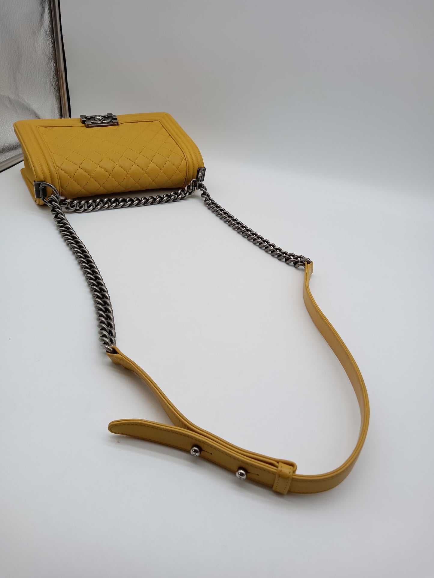 CHANEL Calfskin Quilted Leboy