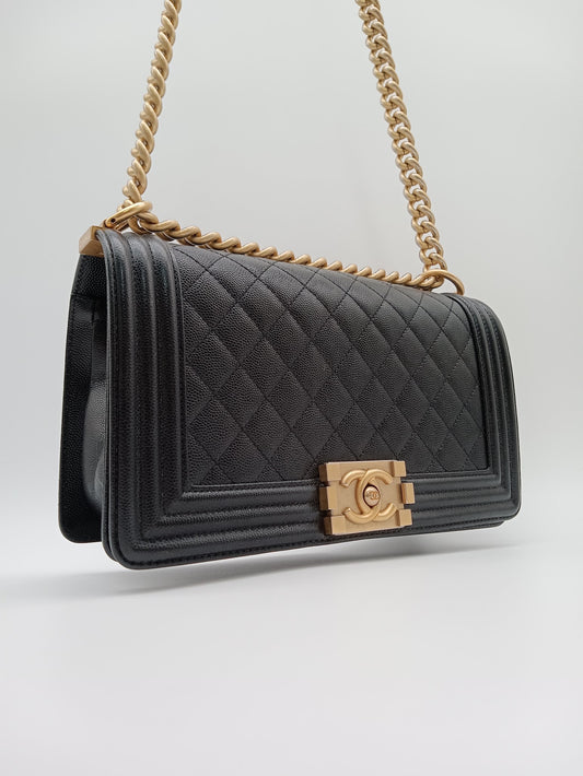 CHANEL Caviar Quilted Leboy