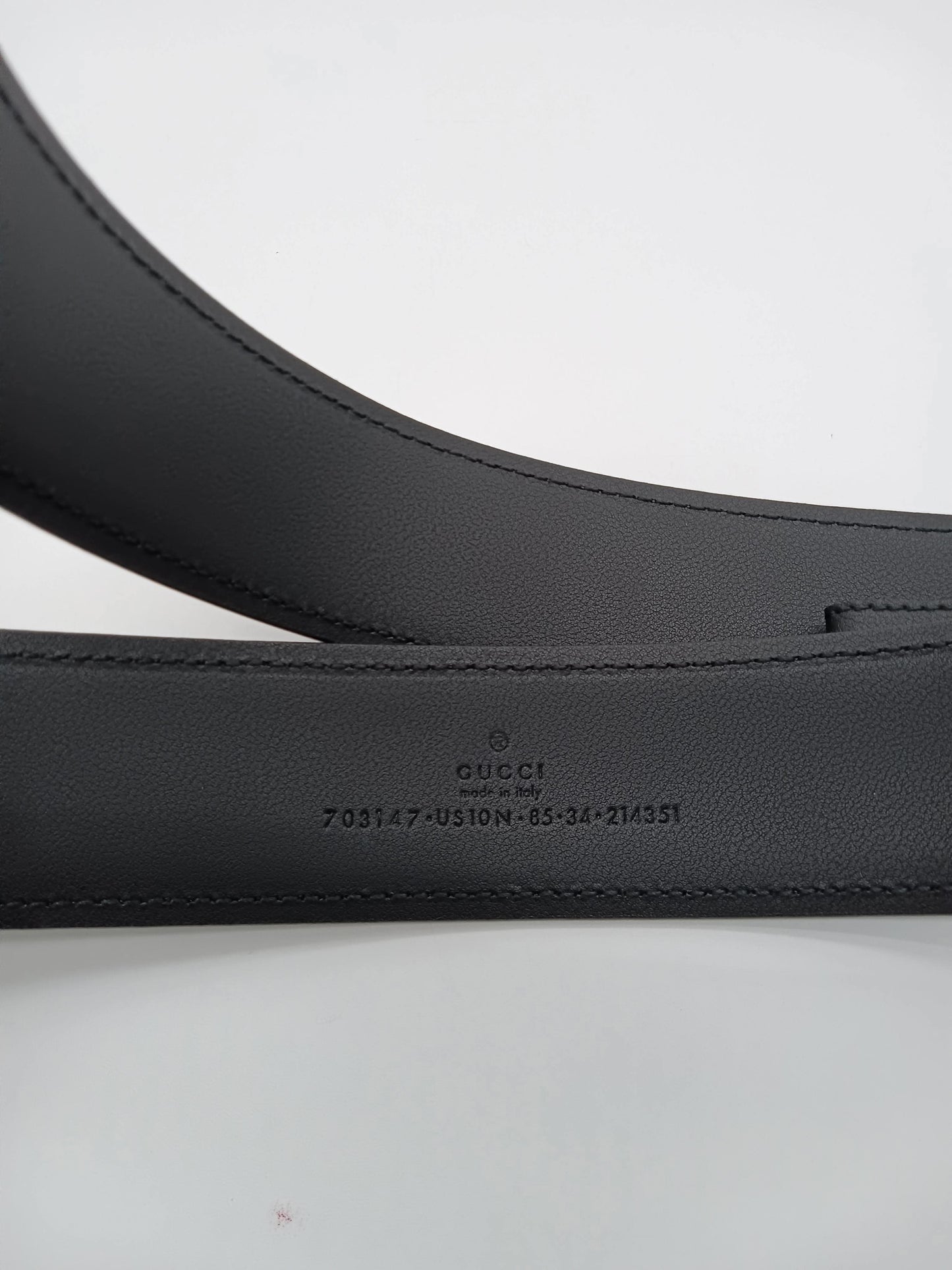 GUCCI Interlocking G Leather Belt