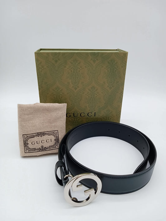 GUCCI Interlocking G Leather Belt