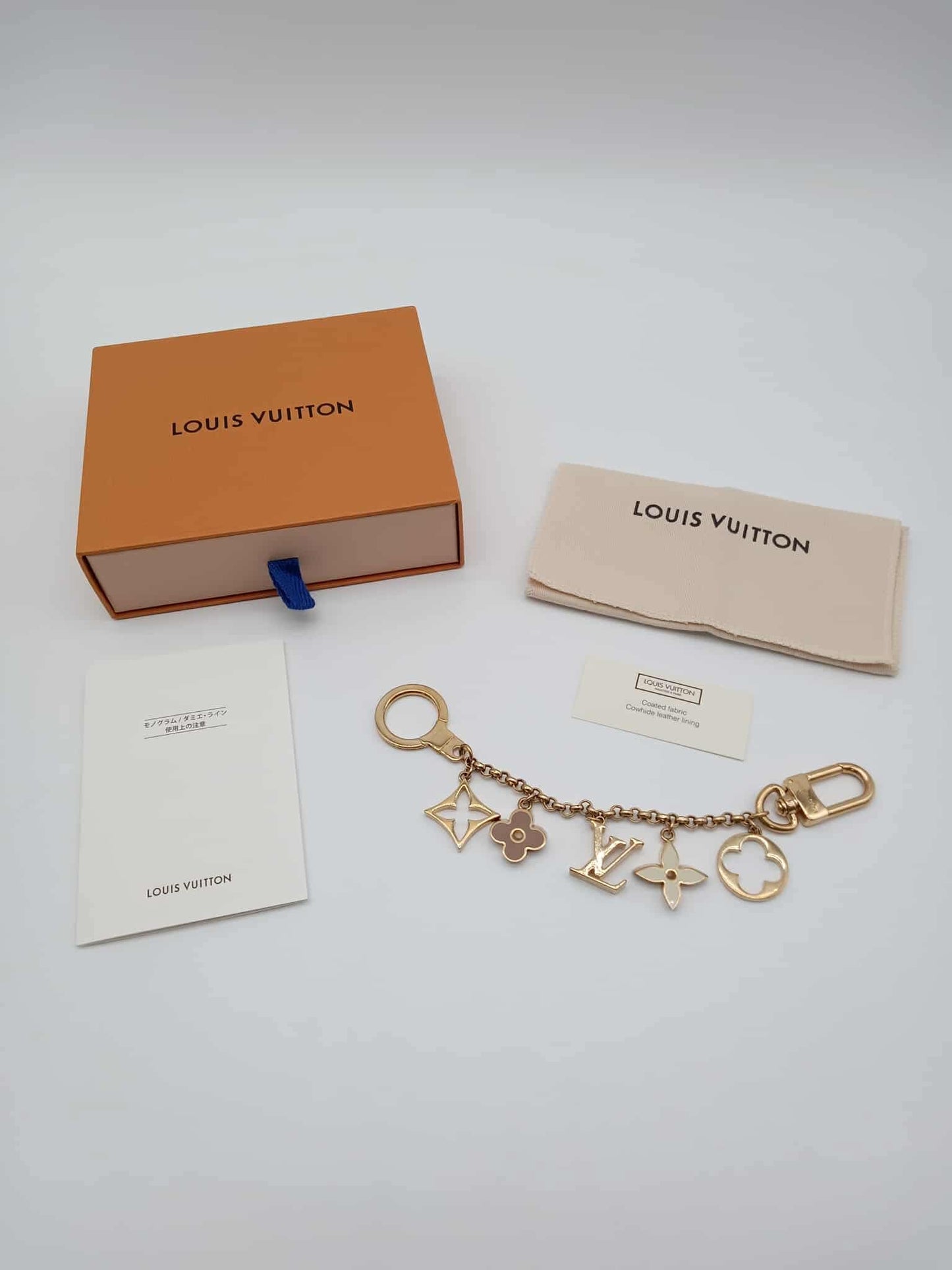 LOUIS VUITTON Fleur de Monogram Bag Charm Chain
