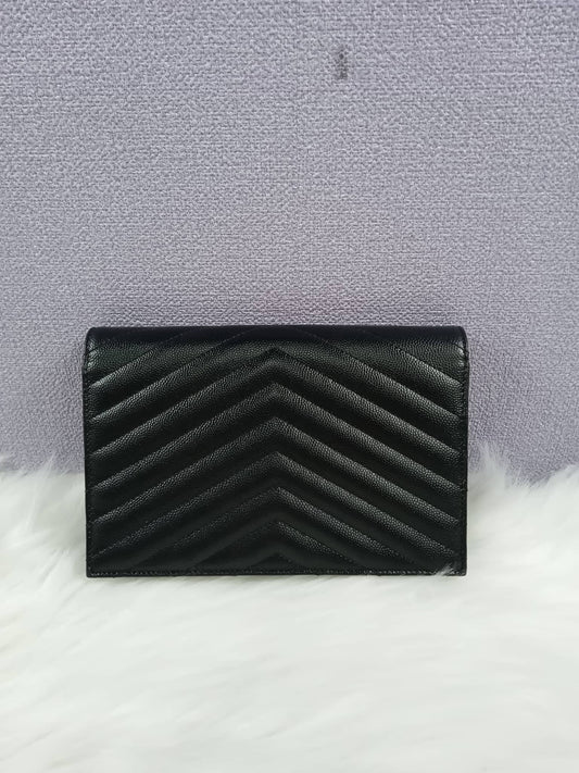 YSL Cassandra Envelope Wallet On Chain