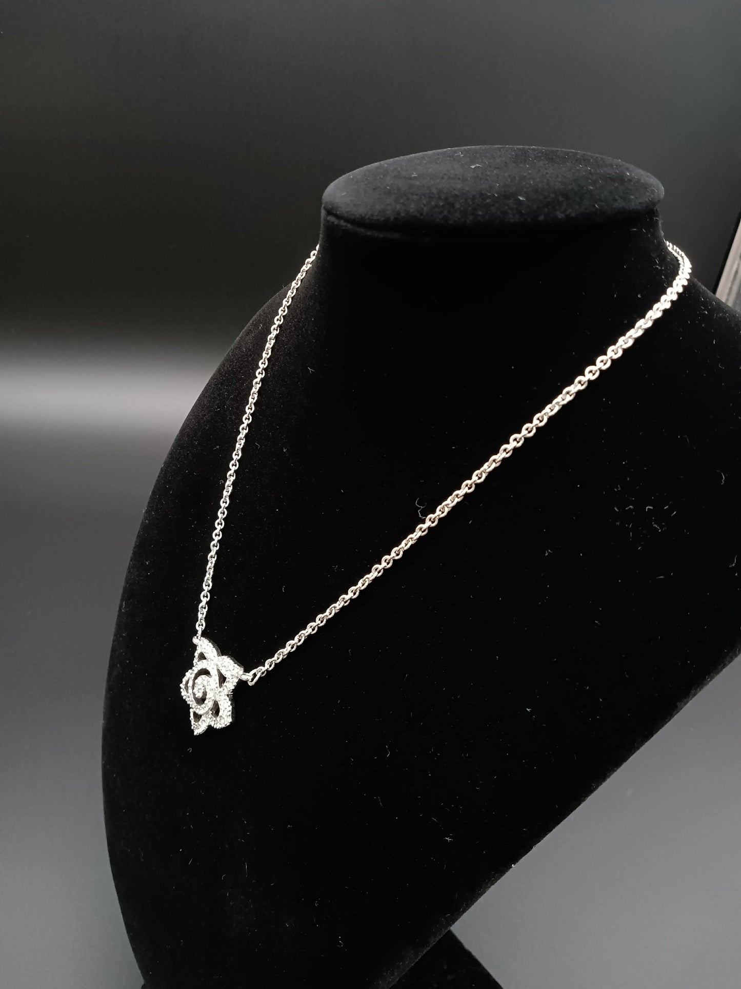 SWAROVSKI Suzy Levian Sterling Sliver White Necklace