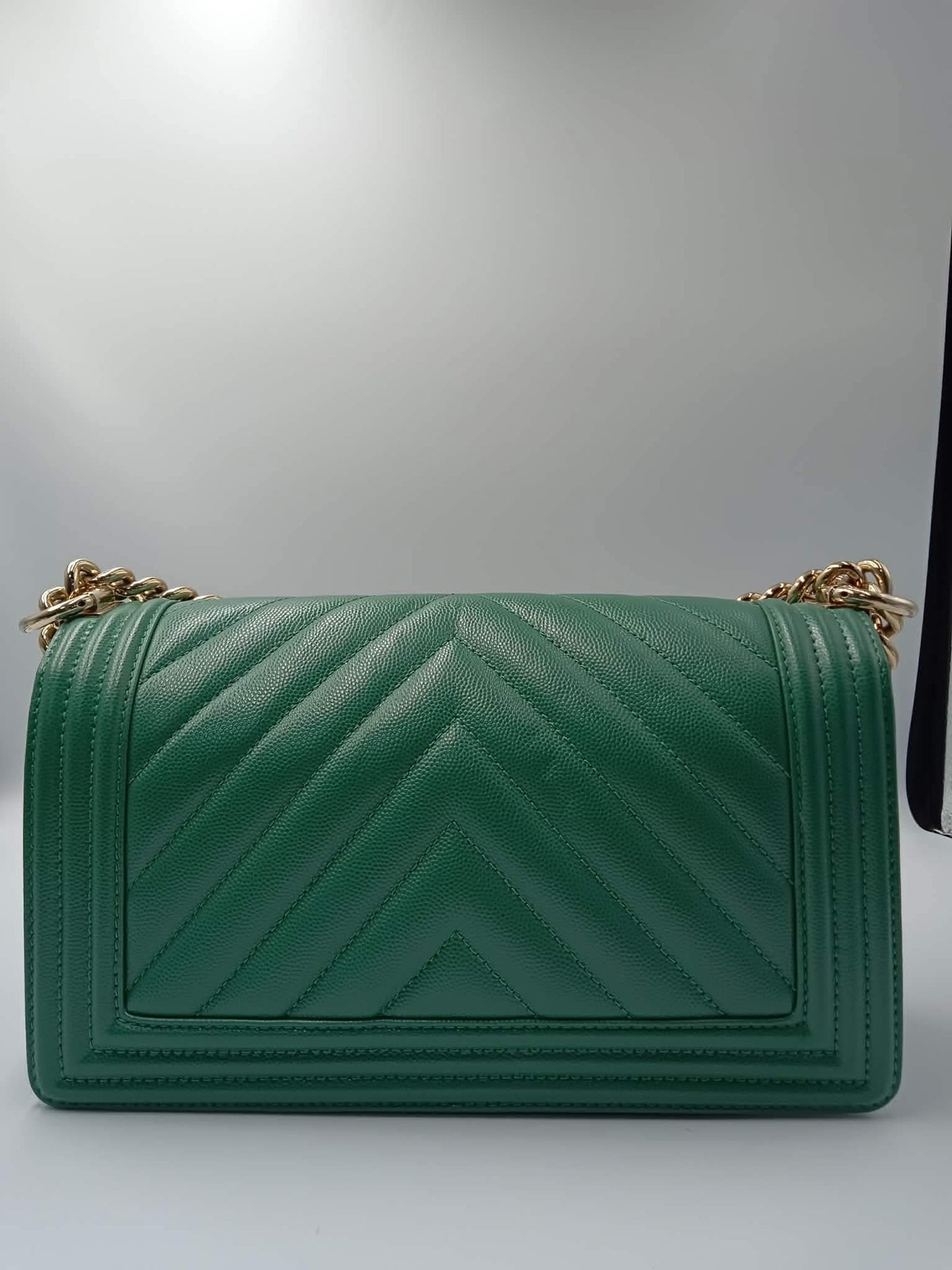 CHANEL Caviar Chevron Leboy