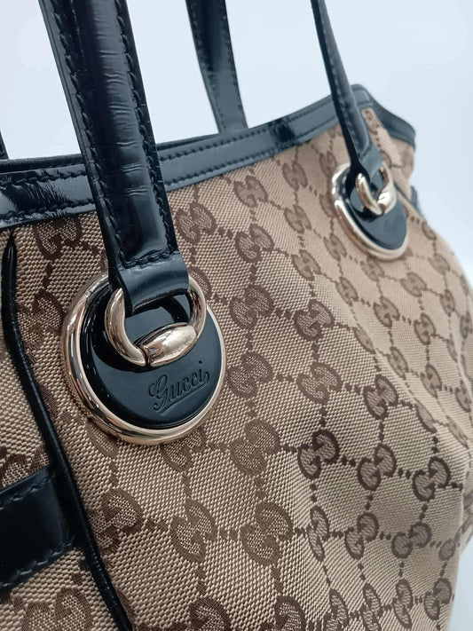 GUCCI Canvas Full Moon Tote