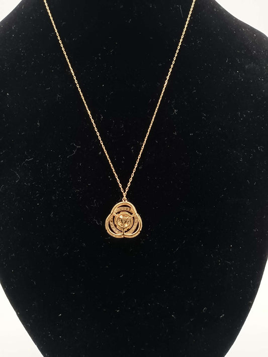 K18 YG Lady Boss Necklace 0.75ct 2.50g