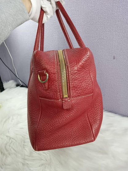 PRADA Vitello Daino Boston Bag