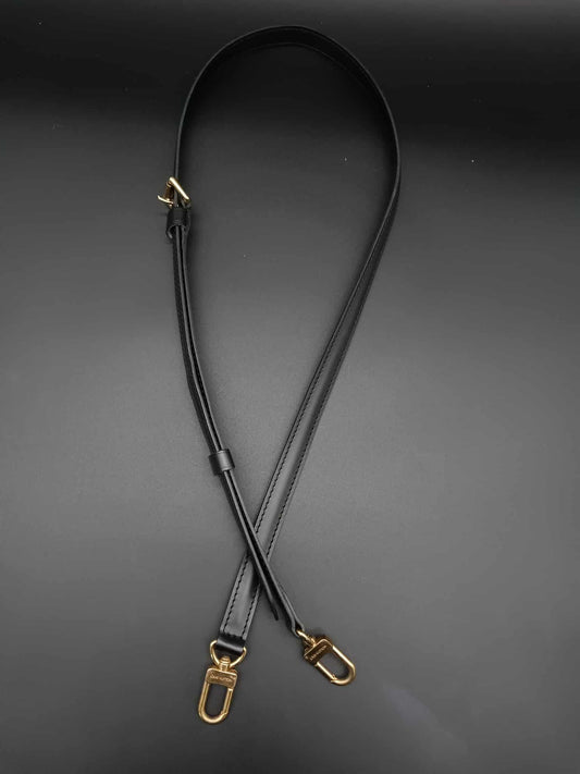 LOUIS VUITTON Black Leather Strap