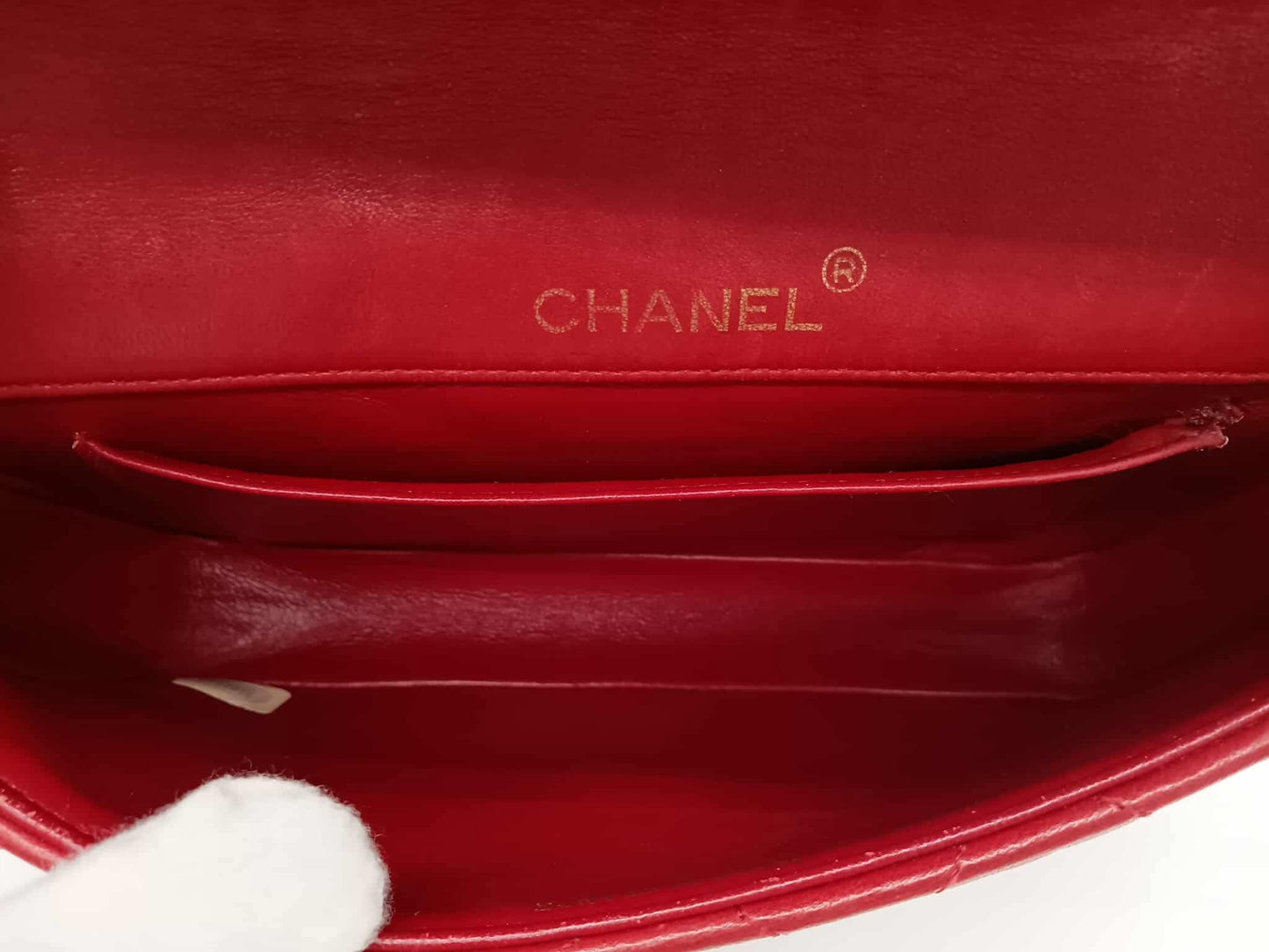 CHANEL Lamb Quilted Rectangular Vintage Flap