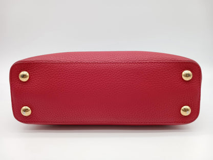 LOUIS VUITTON Scarlet Red Capucines BB