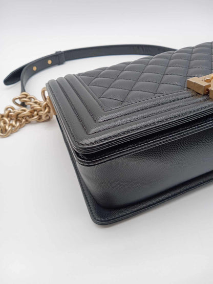 CHANEL Caviar Quilted Leboy