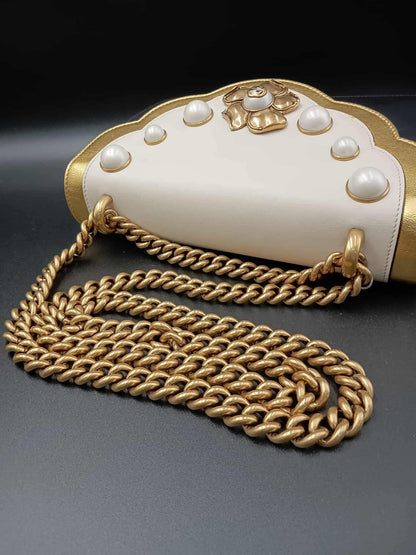 GUCCI Pearly Peony Chain Bag