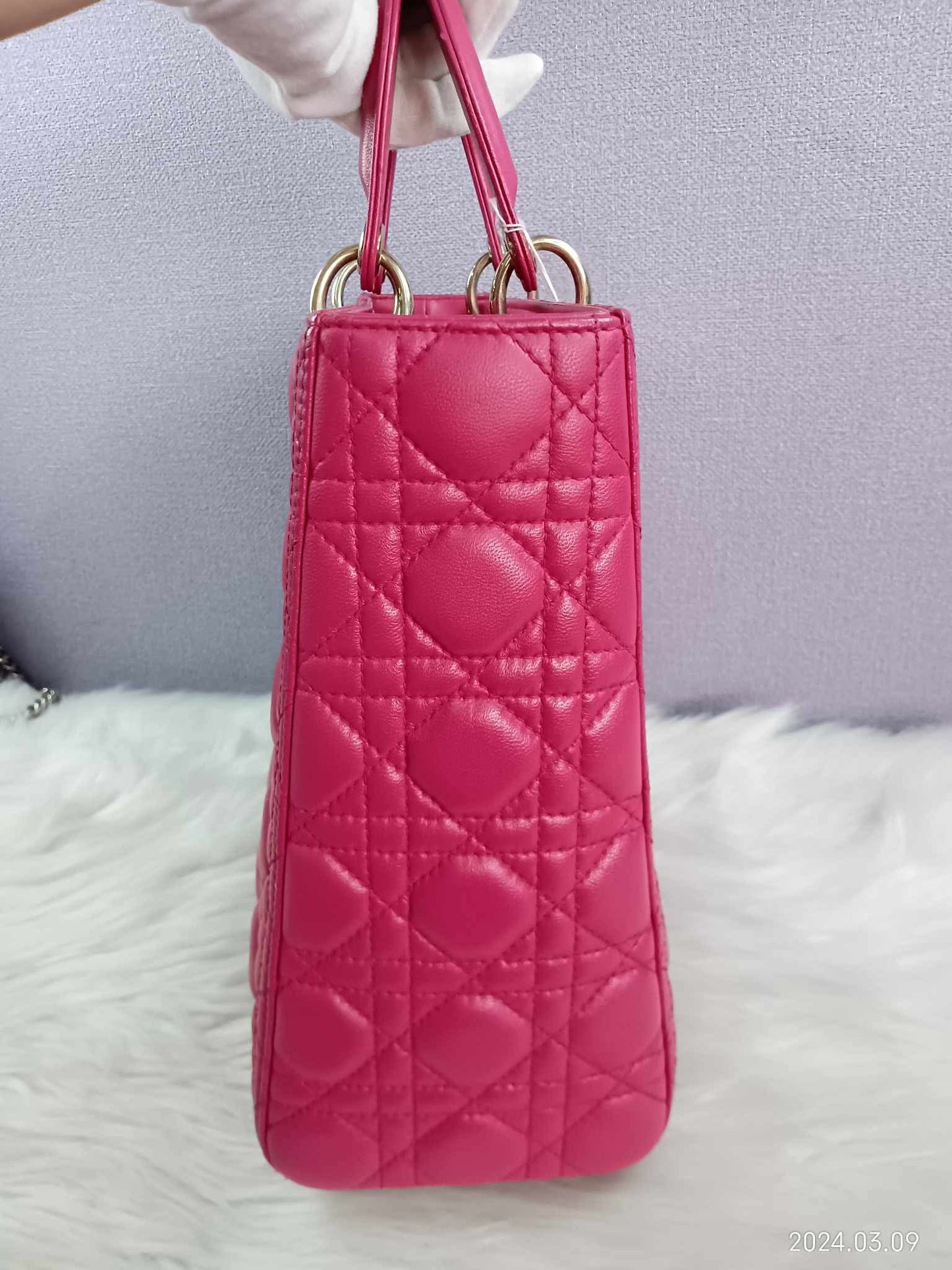 DIOR Lady Lambskin Cannage