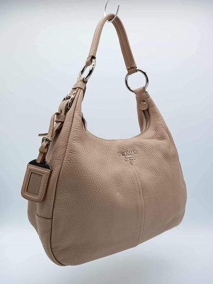 PRADA Vitello Daino Ring Hobo Bag