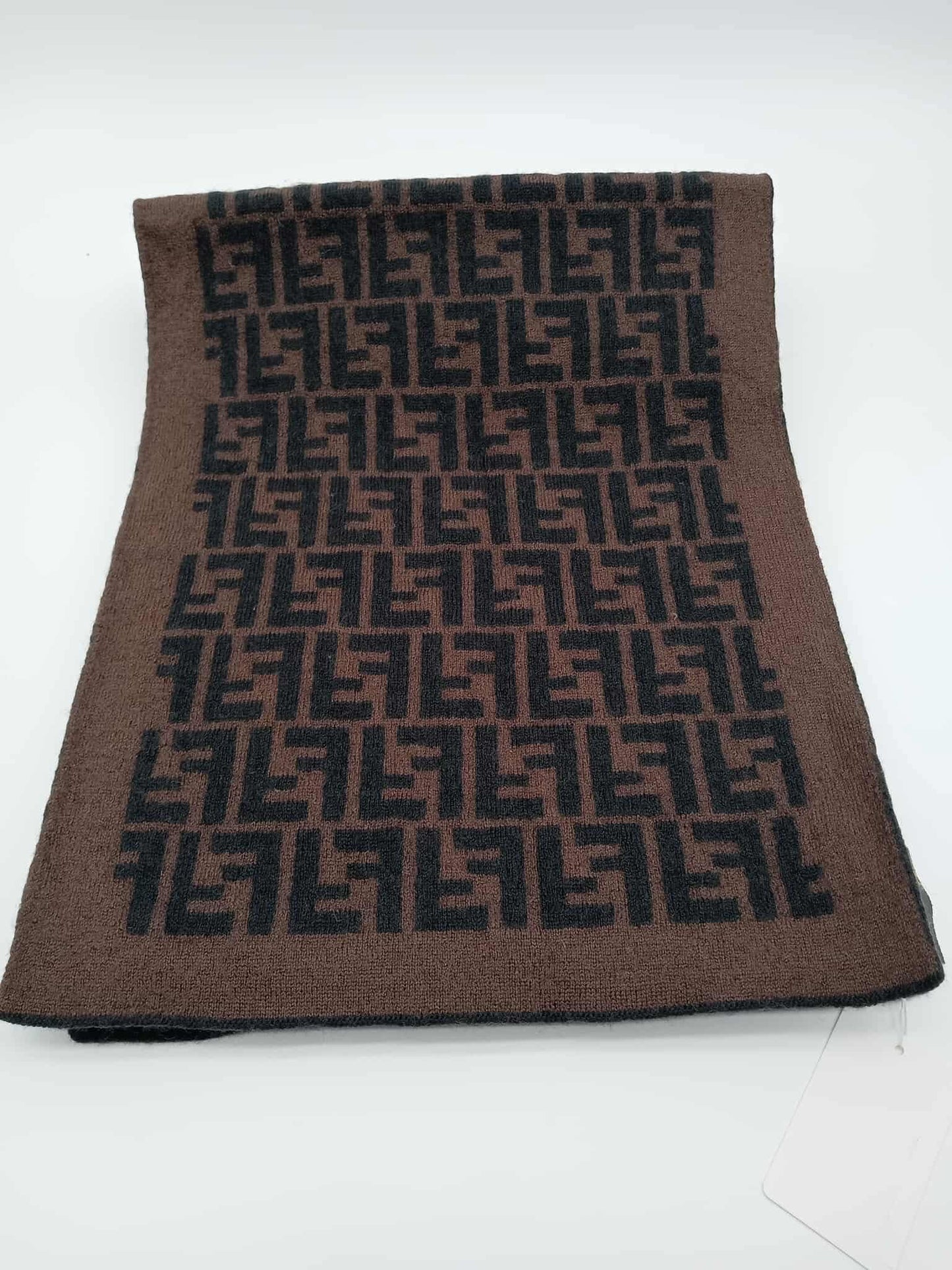 FENDI Zucca FF Pattern Wool Scarf