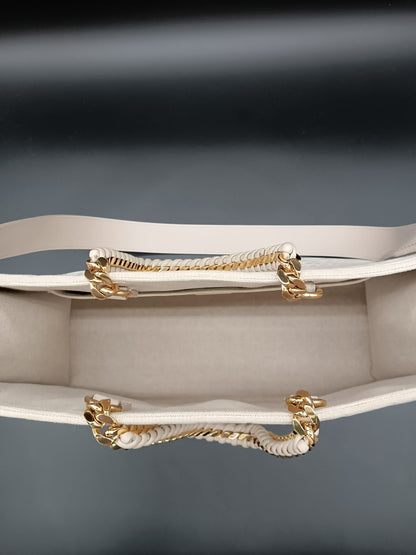 GIVENCHY Canvas Jacquard 4G Chain Tote