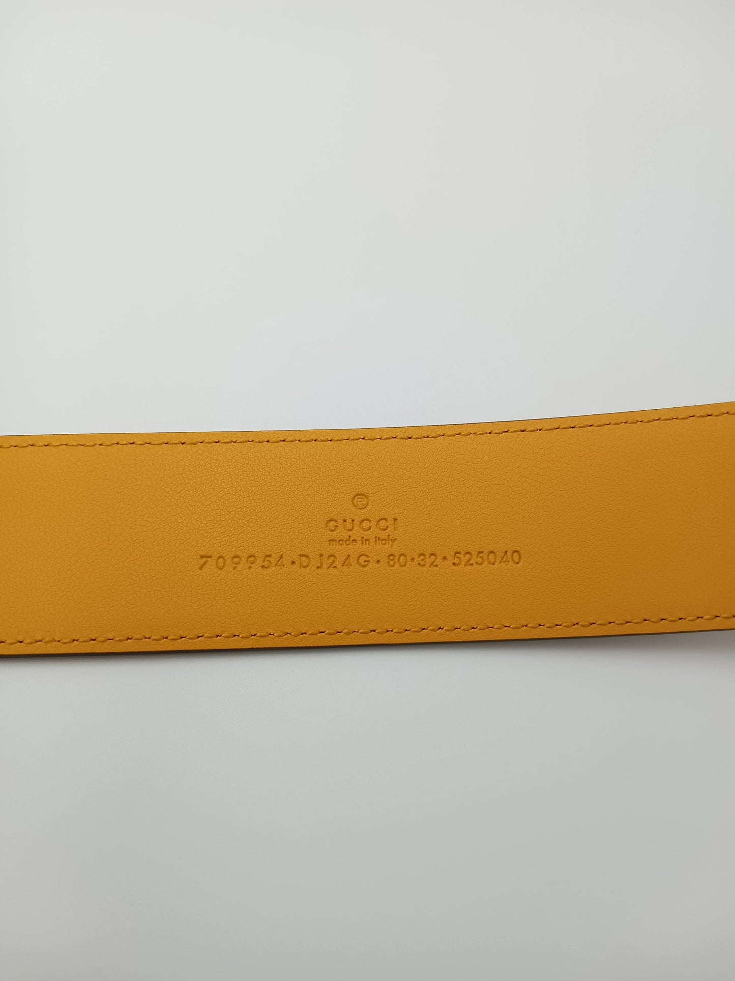 GUCCI G Buckle Two Toned Belt