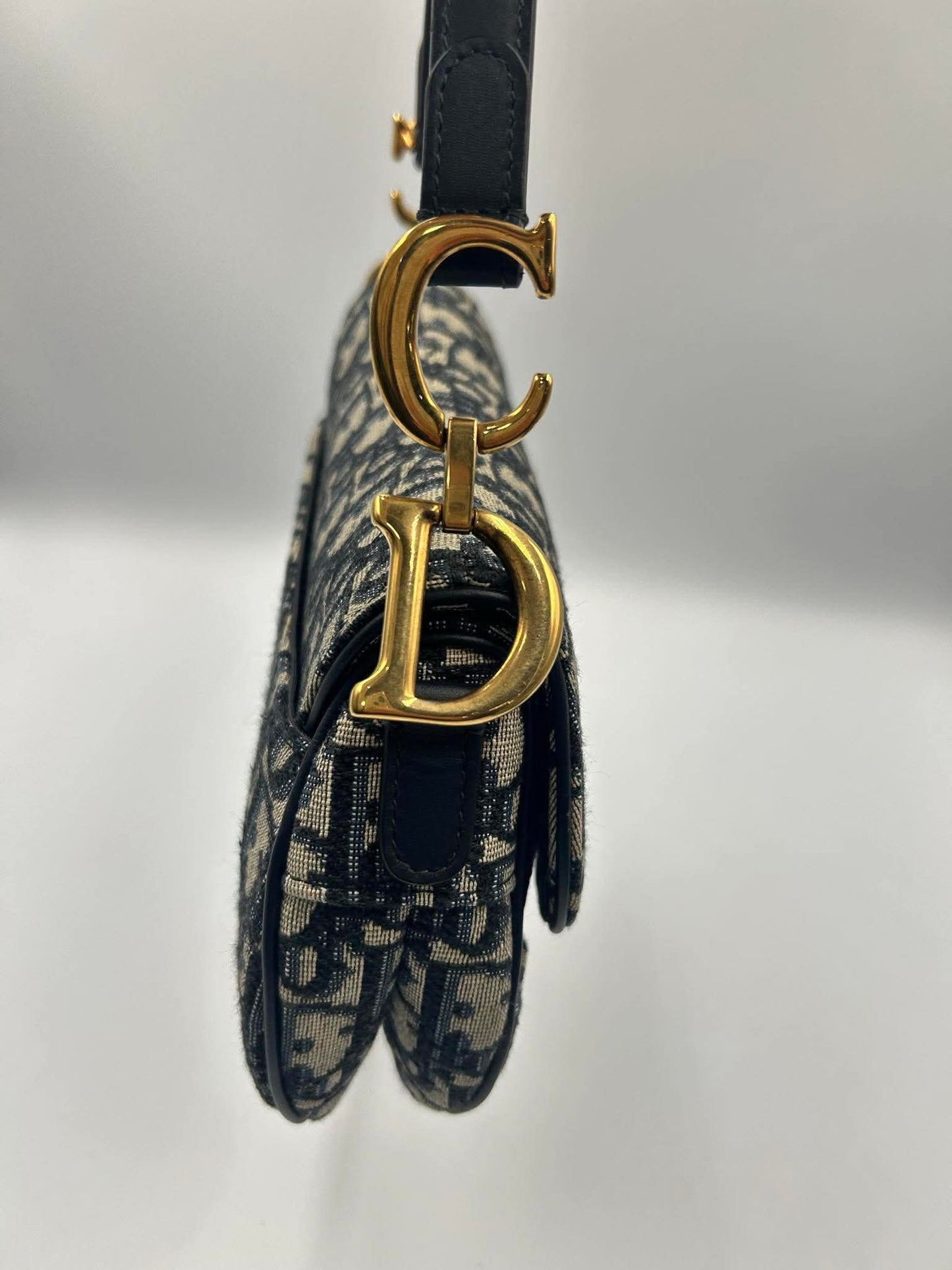 DIOR Oblique Jacquard Canvas Saddle