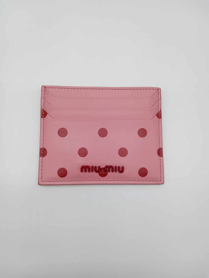 MIU MIU Polka Dots Card Case