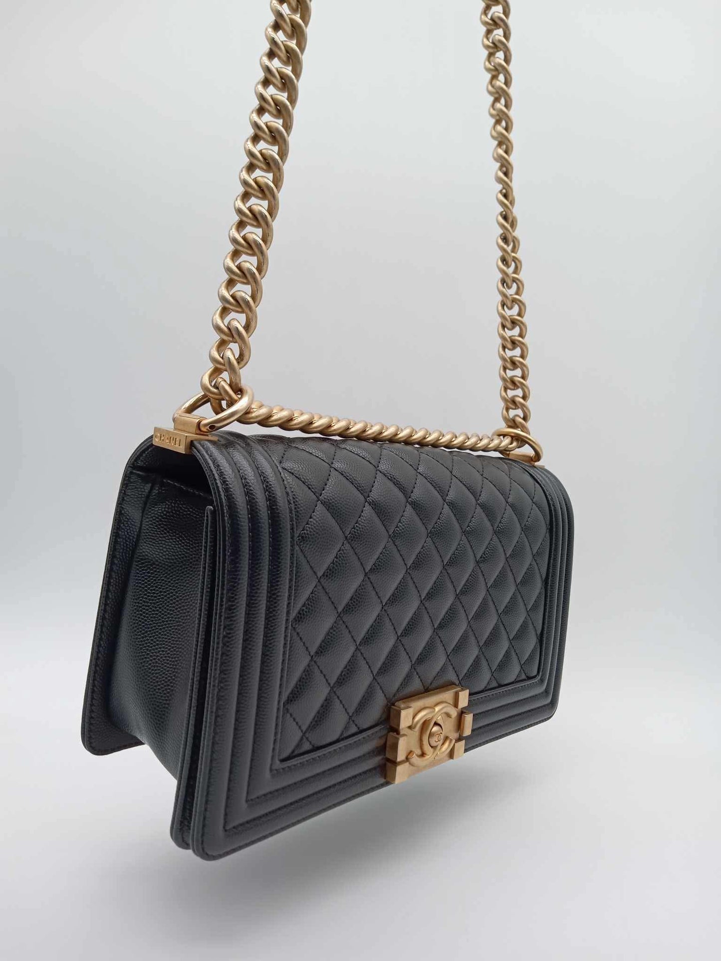CHANEL Caviar Quilted Leboy