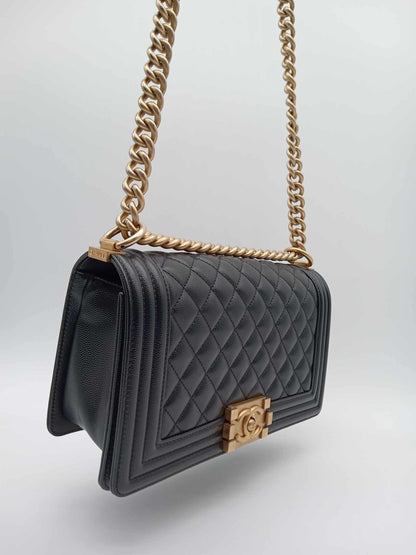 CHANEL Caviar Quilted Leboy