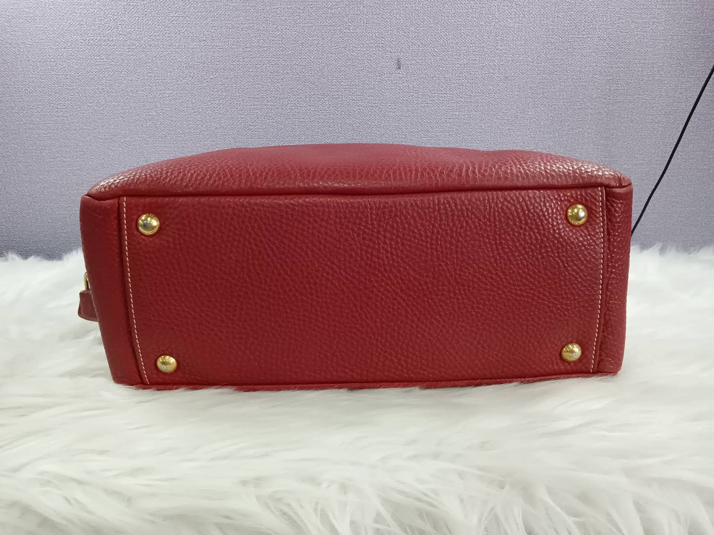 PRADA Vitello Daino Boston Bag