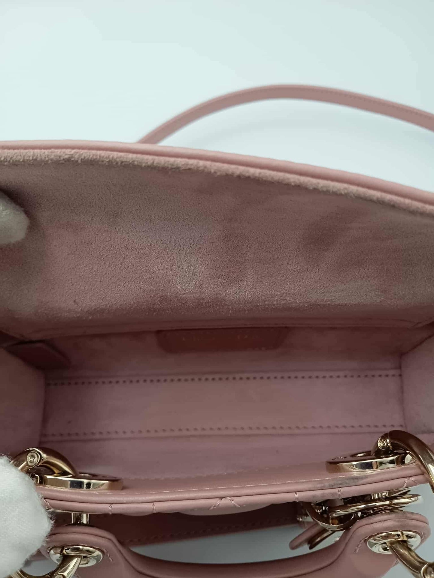 DIOR Lady Dior D-Joy Micro Heart Quilted Bag