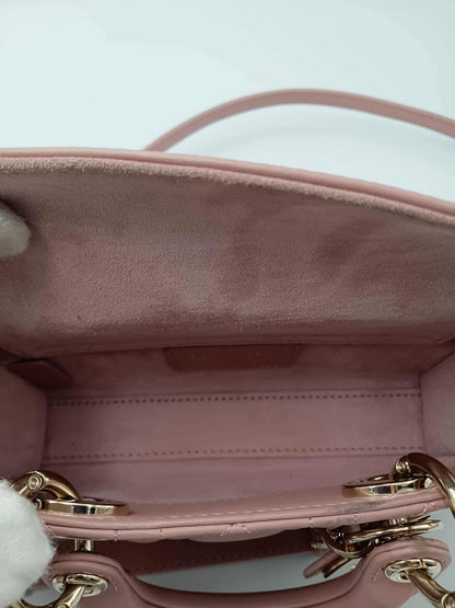 DIOR Lady Dior D-Joy Micro Heart Quilted Bag