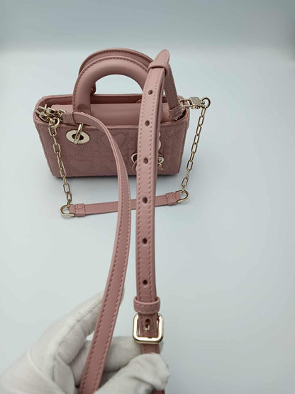 DIOR Lady Dior D-Joy Micro Heart Quilted Bag