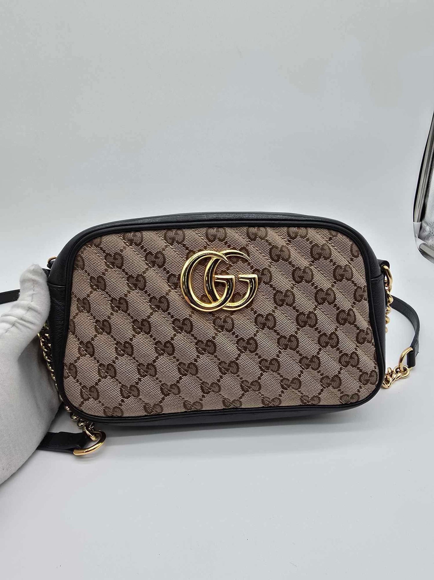 GUCCI Marmont Canvas Camera Bag