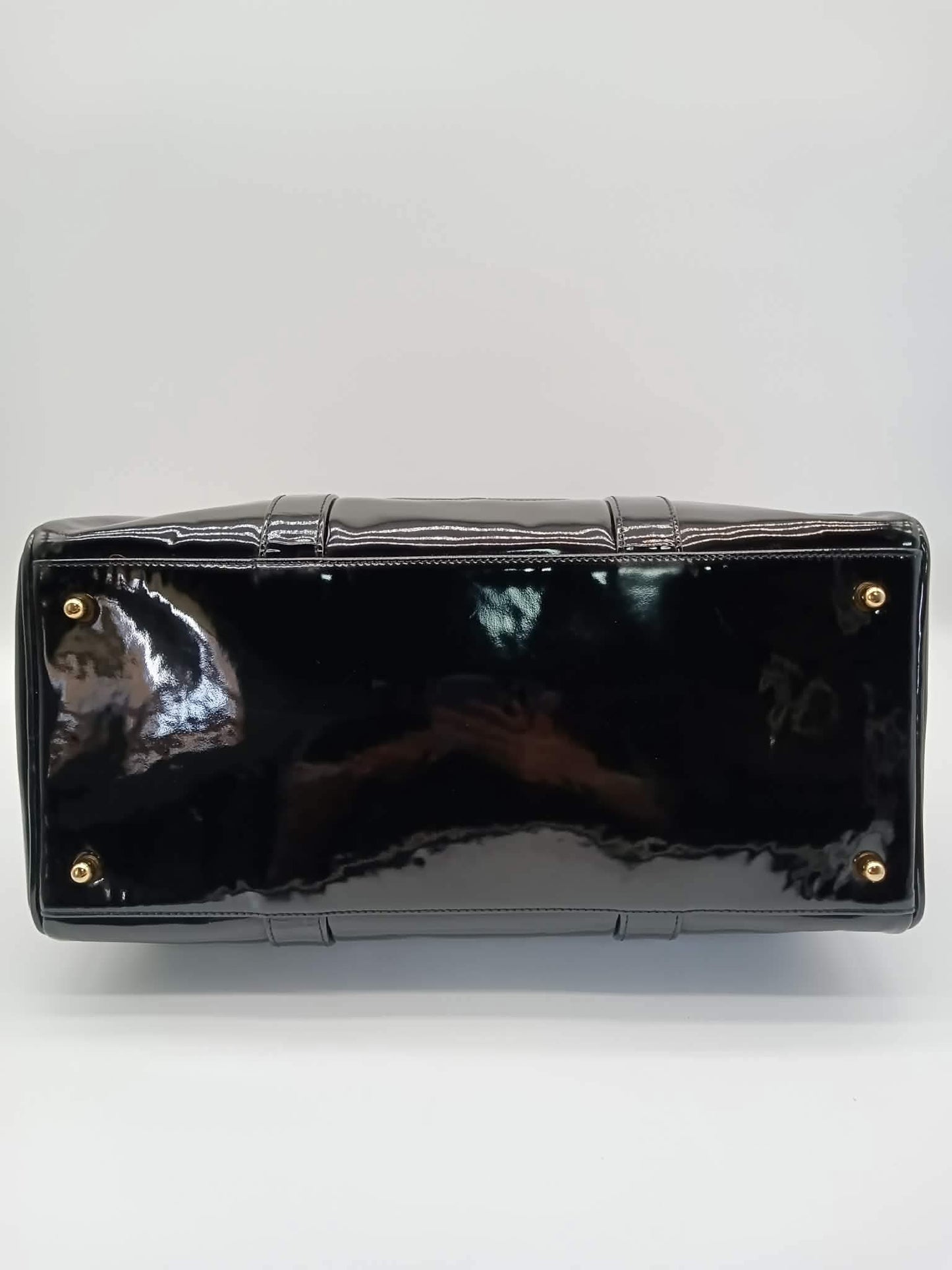 CHANEL Patent Vintage Timeless Boston Bag