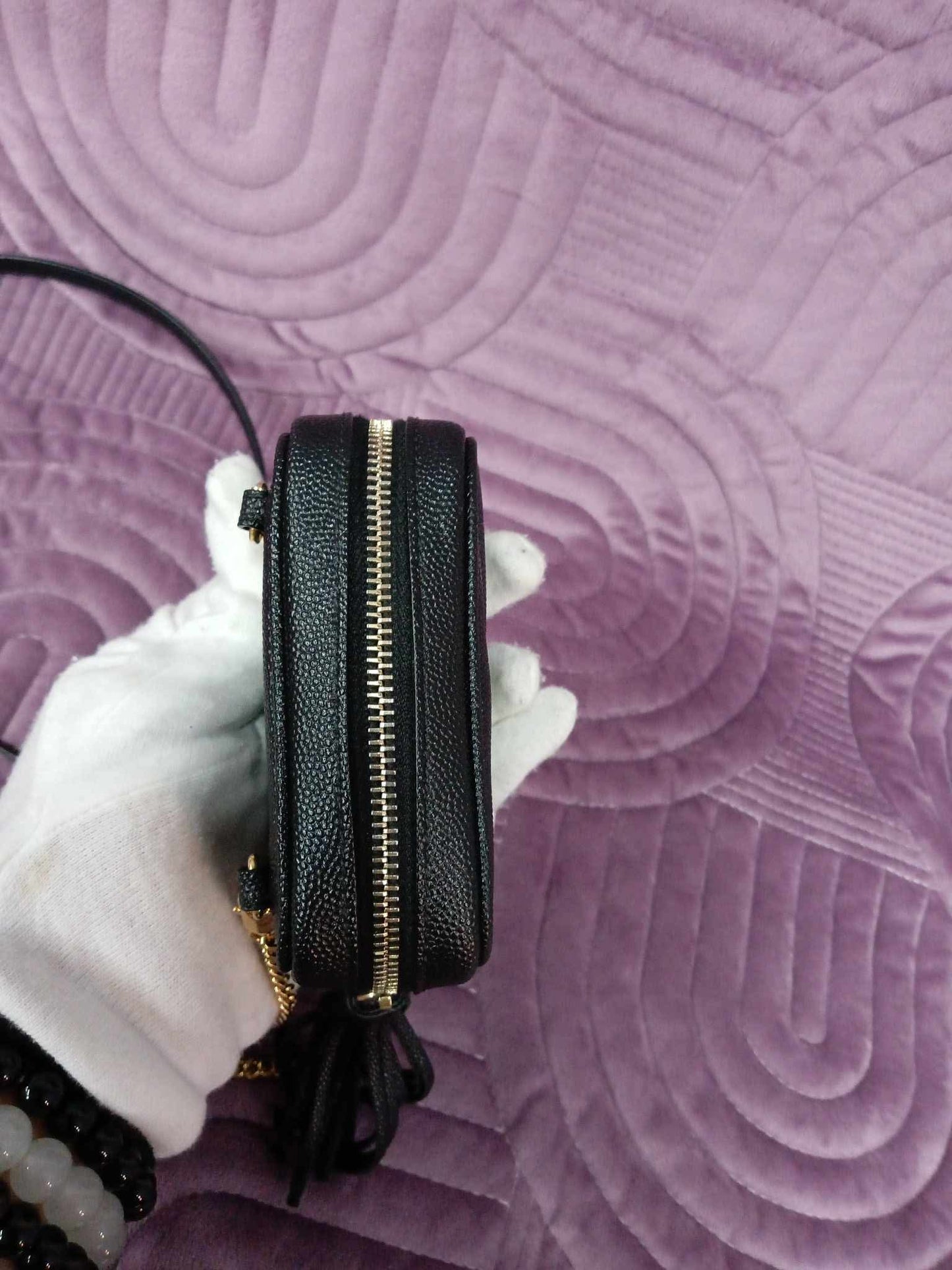 YSL Baby Lou Quilted Leather Micro Crossbody Bag
