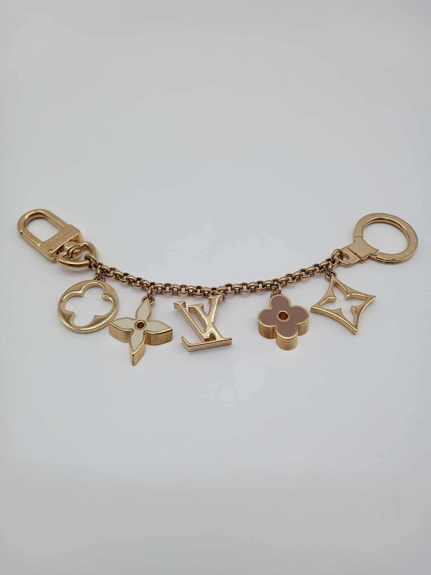LOUIS VUITTON Fleur de Monogram Bag Charm Chain