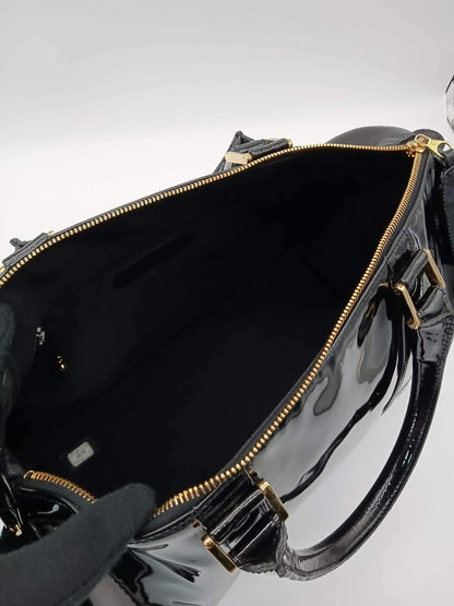 CHANEL Patent Vintage Timeless Boston Bag