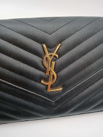 YSL Cassandra Envelope Chain Wallet